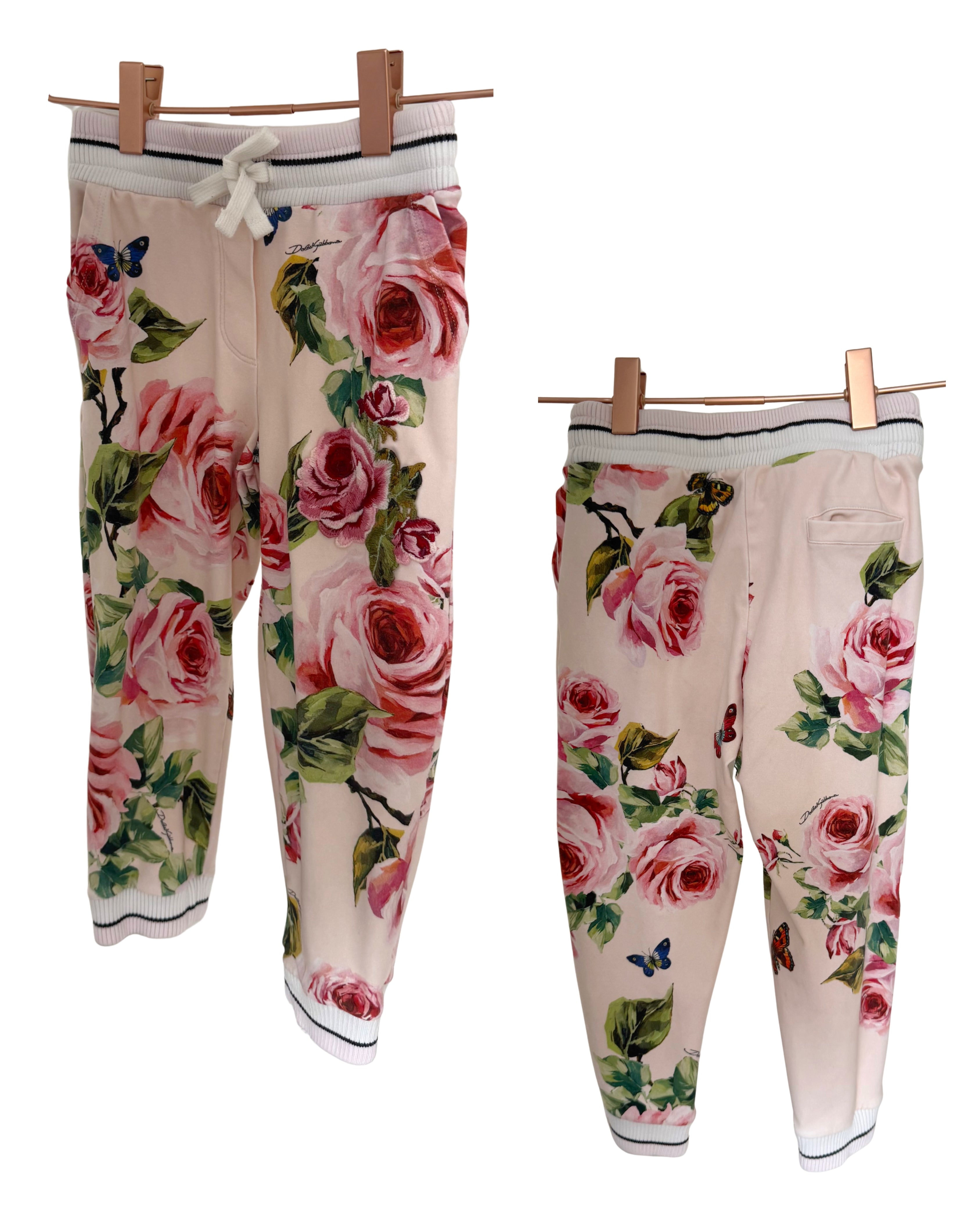 DOLCE & GABBANA Rose Print Tracksuit Set