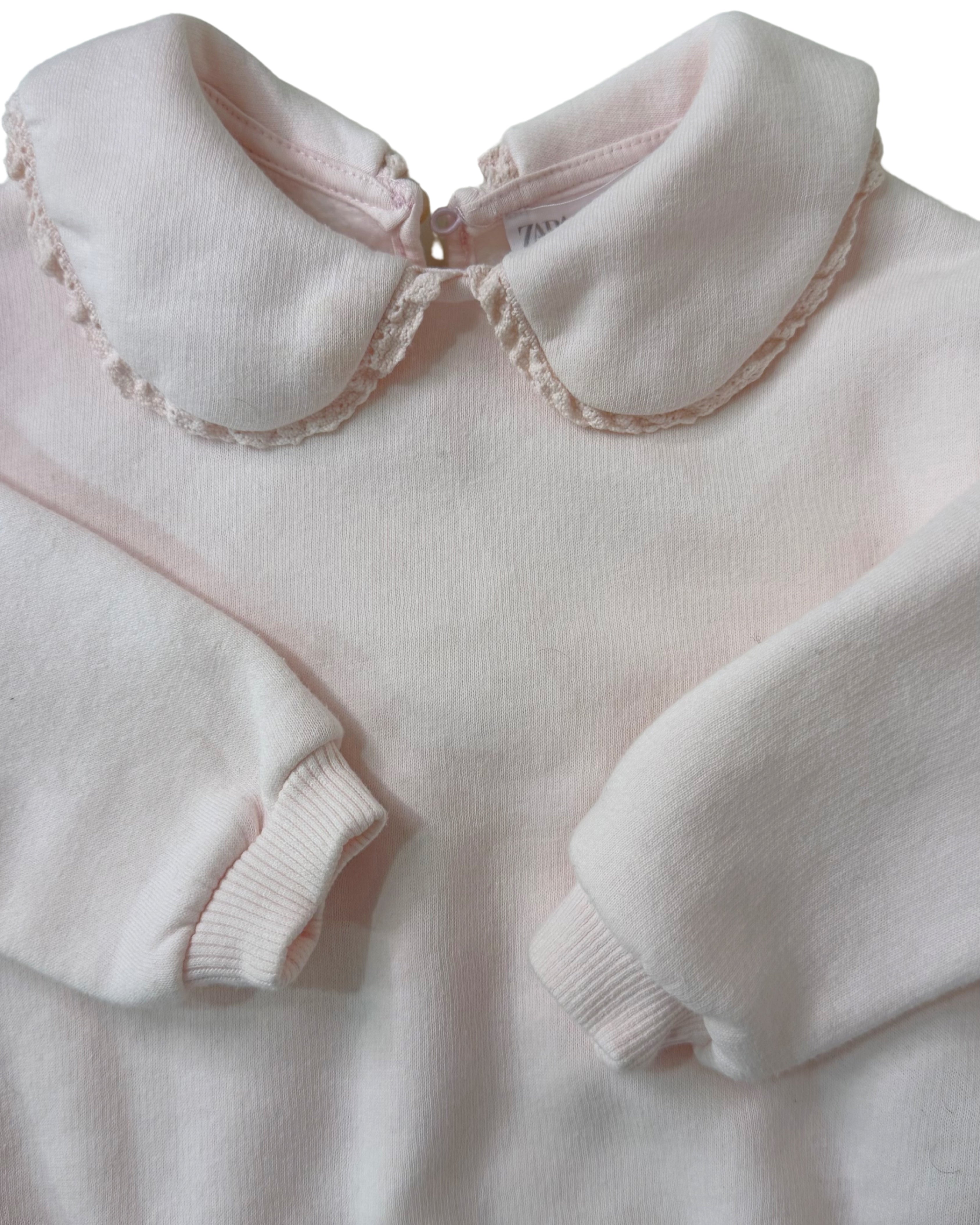 ZARA Peter Pan Collar Fleece Sweatshirt