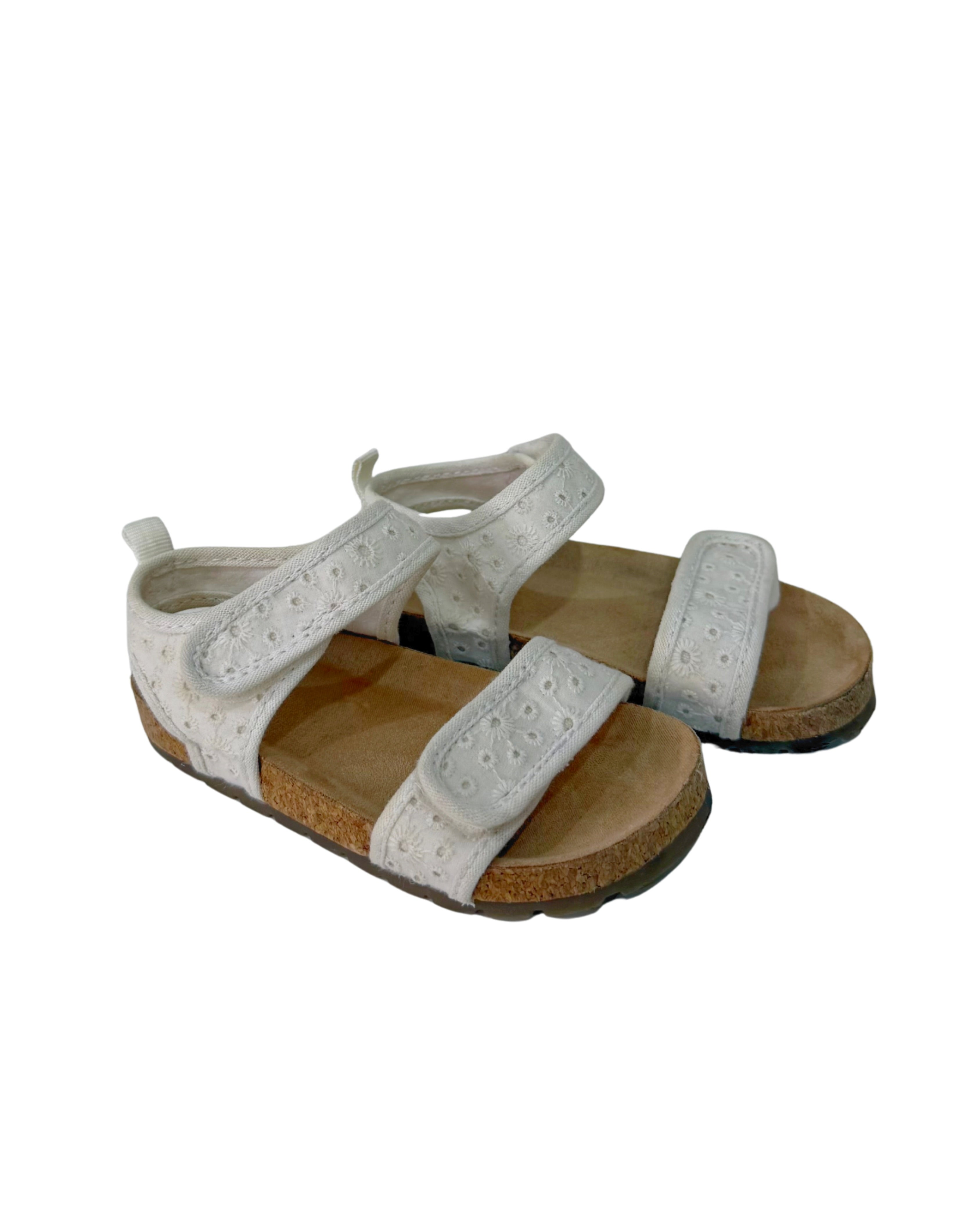 H&M Embroidered Strappy Sandals 22EU