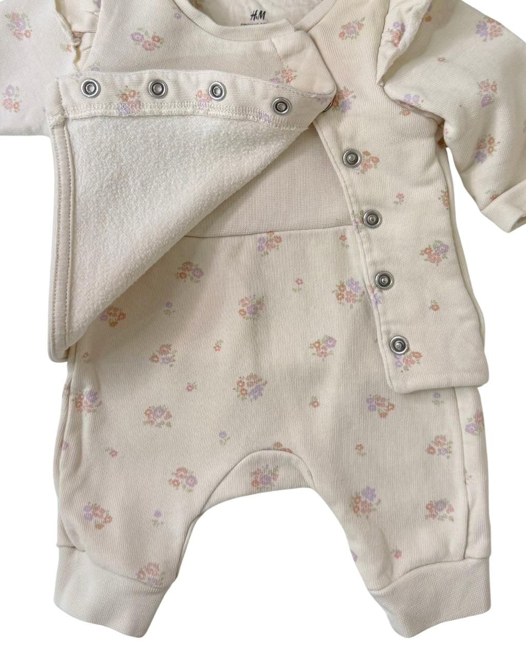 H&M newborn Floral Print Set