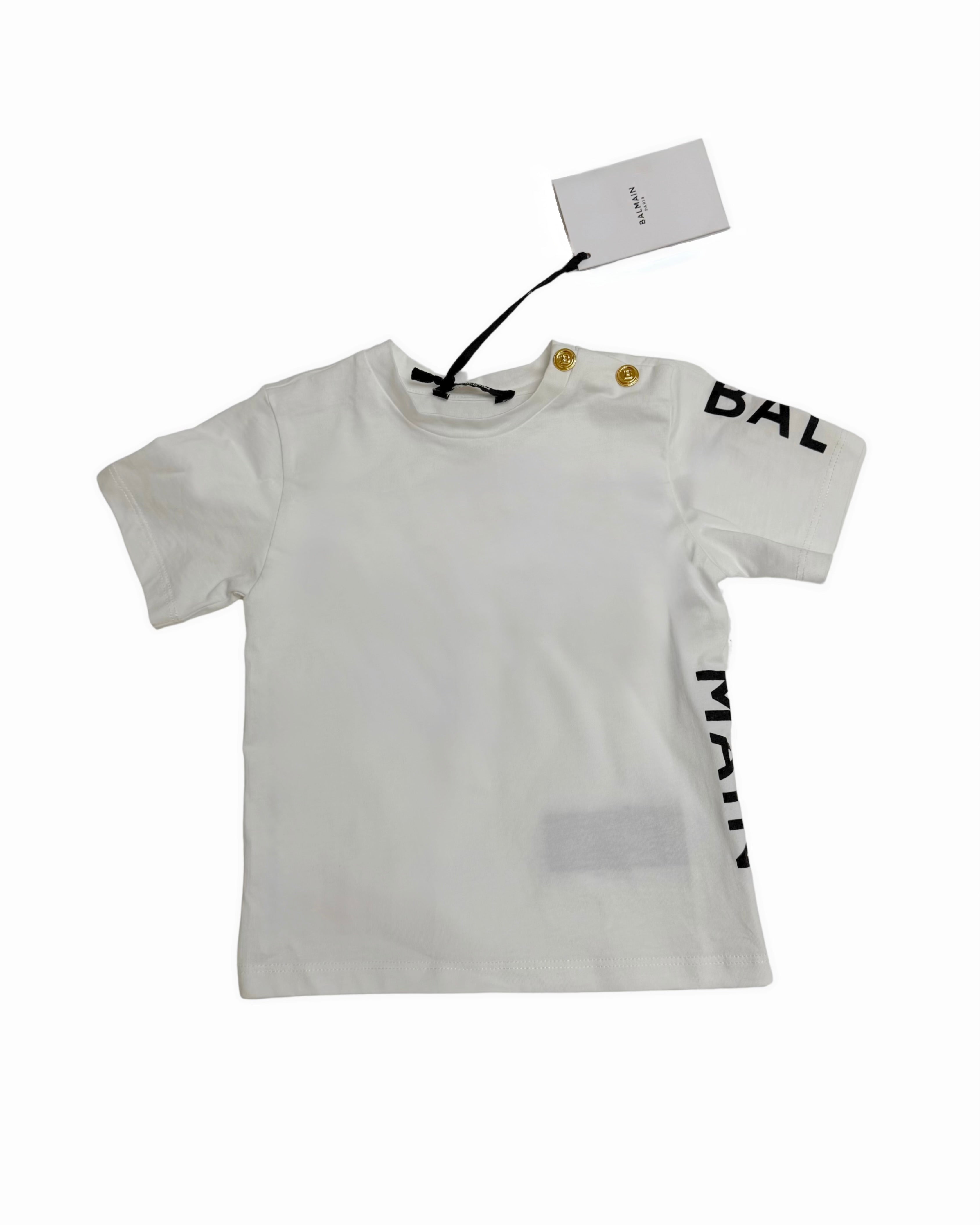 BALMAIN Button Detail T-shirt