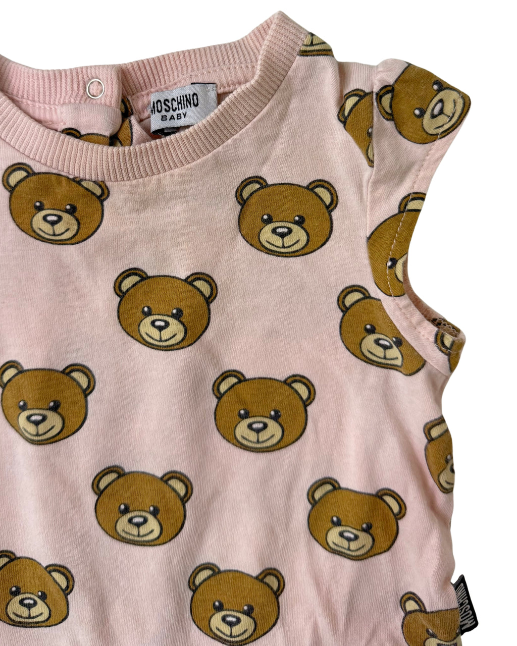 MOSCHINO All Over Teddy Bear Print Dress