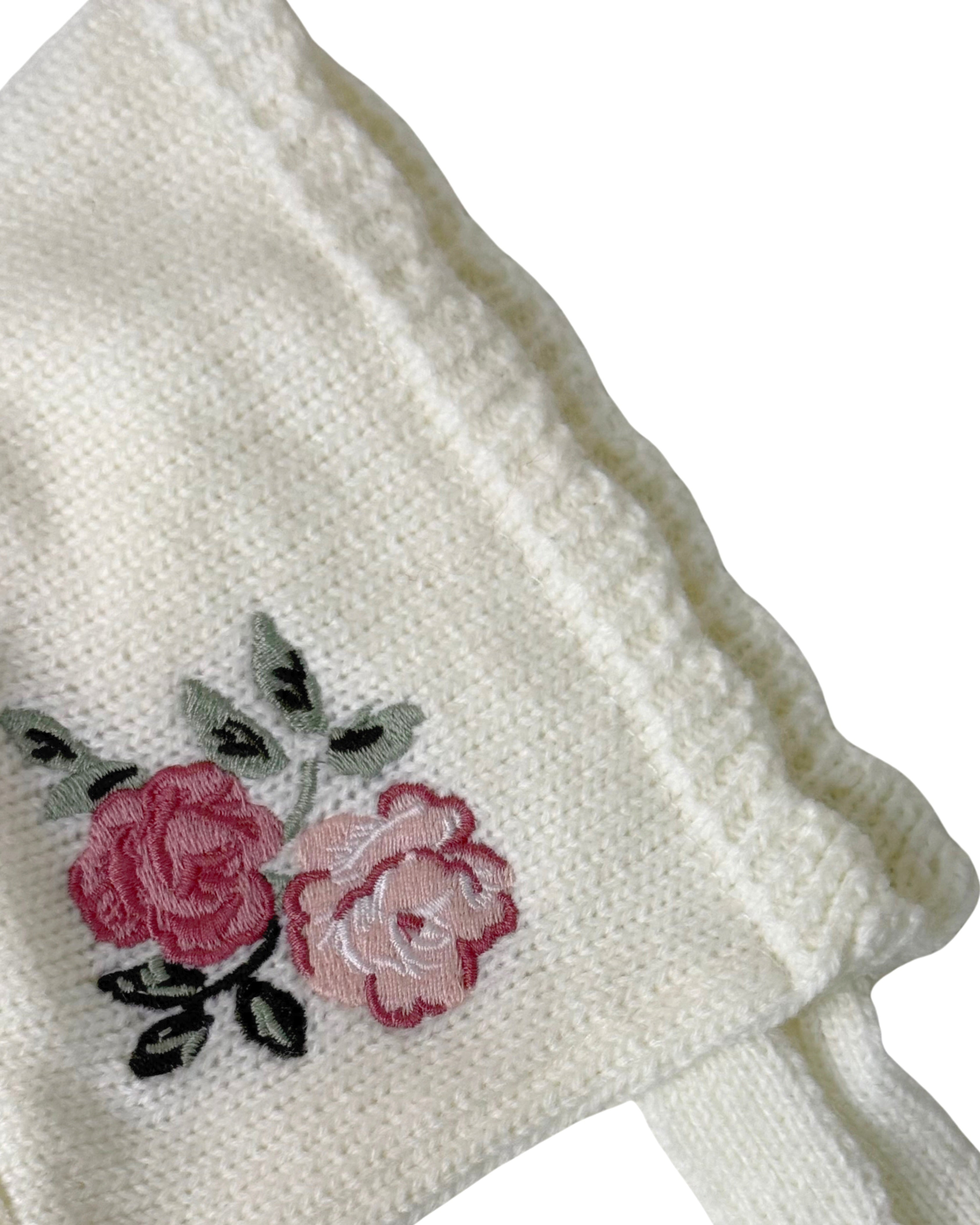 TU Floral Embroidery Bonnet