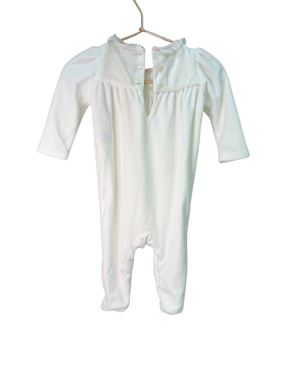 RALPH LAUREN Soft Velour Onesie