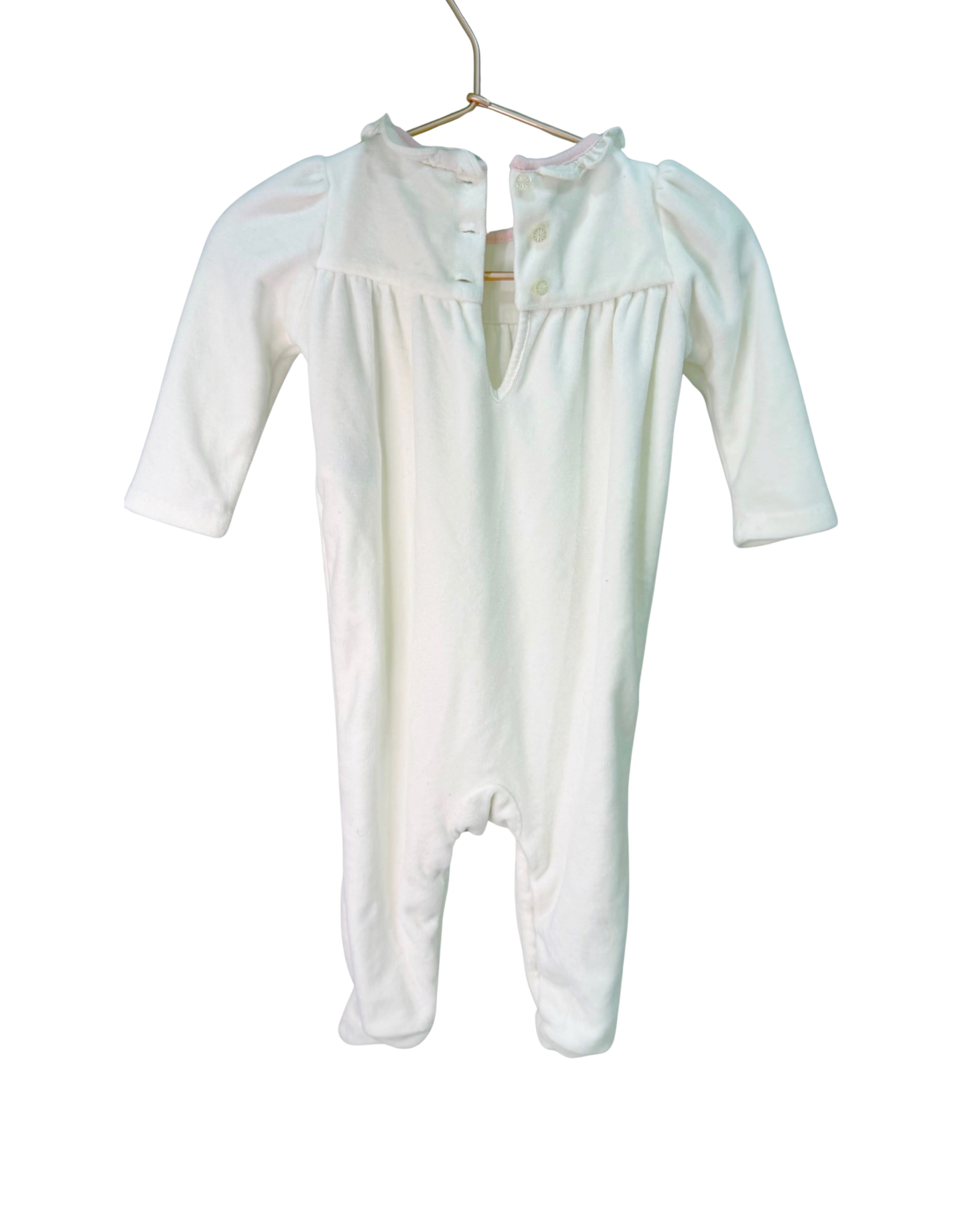 RALPH LAUREN Soft Velour Onesie