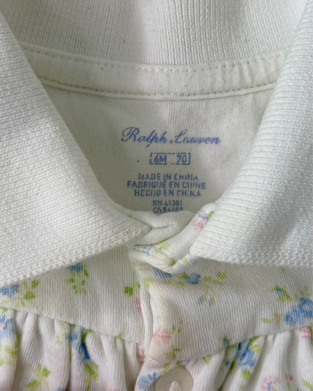 RALPH LAUREN Floral Print Romper