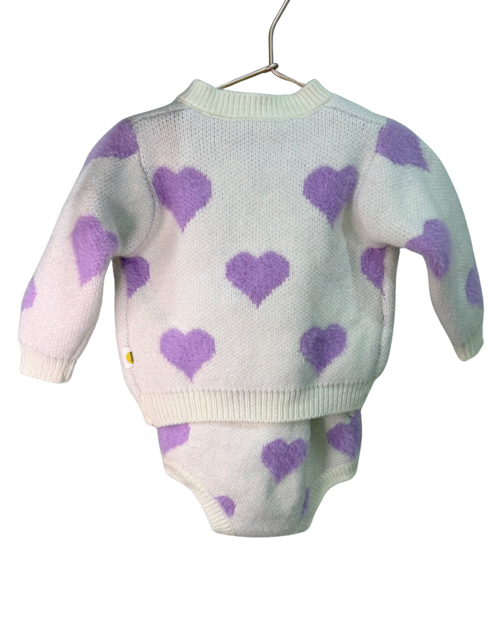 Knitted Cardigan & Romper Set
