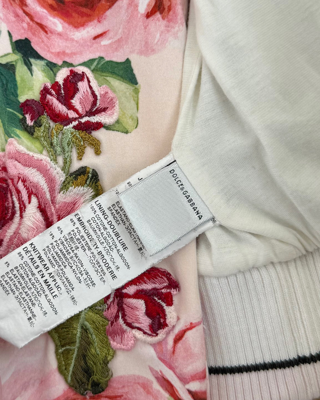 DOLCE & GABBANA Rose Print Tracksuit Set