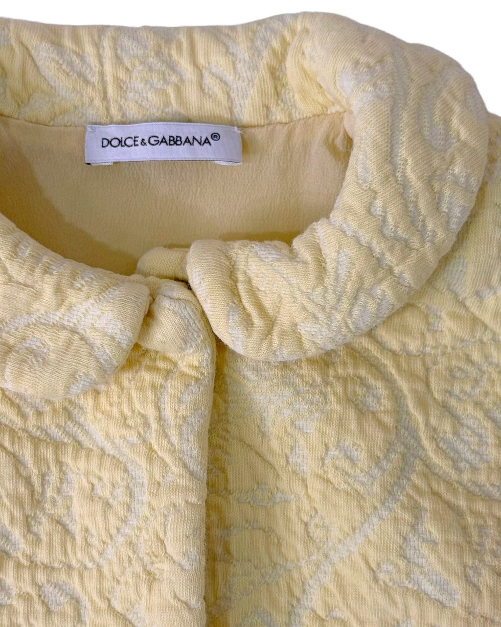 DOLCE & GABBANA Exclusive Floral Jacquard Cropped Jacket