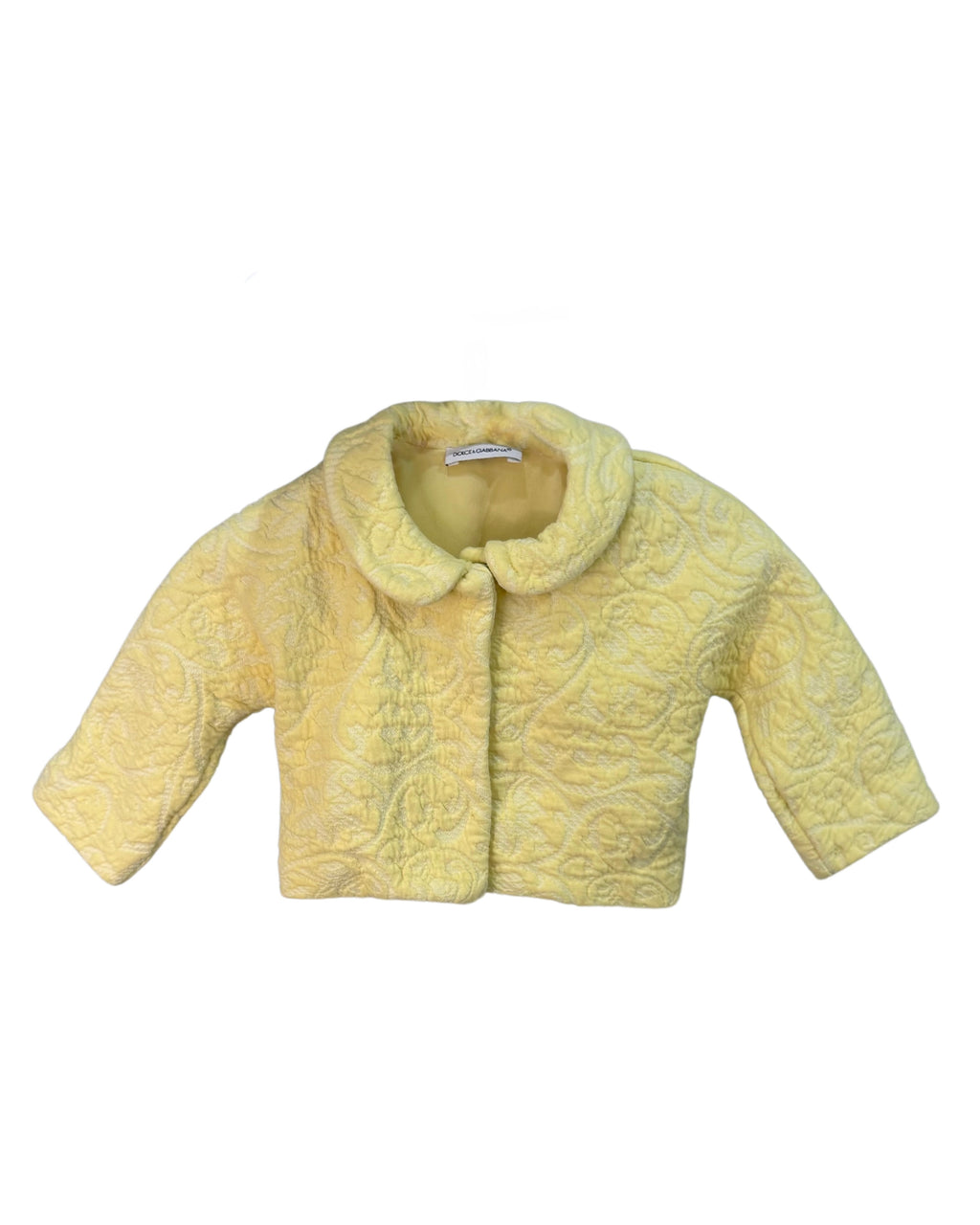 DOLCE & GABBANA Exclusive Floral Jacquard Cropped Jacket