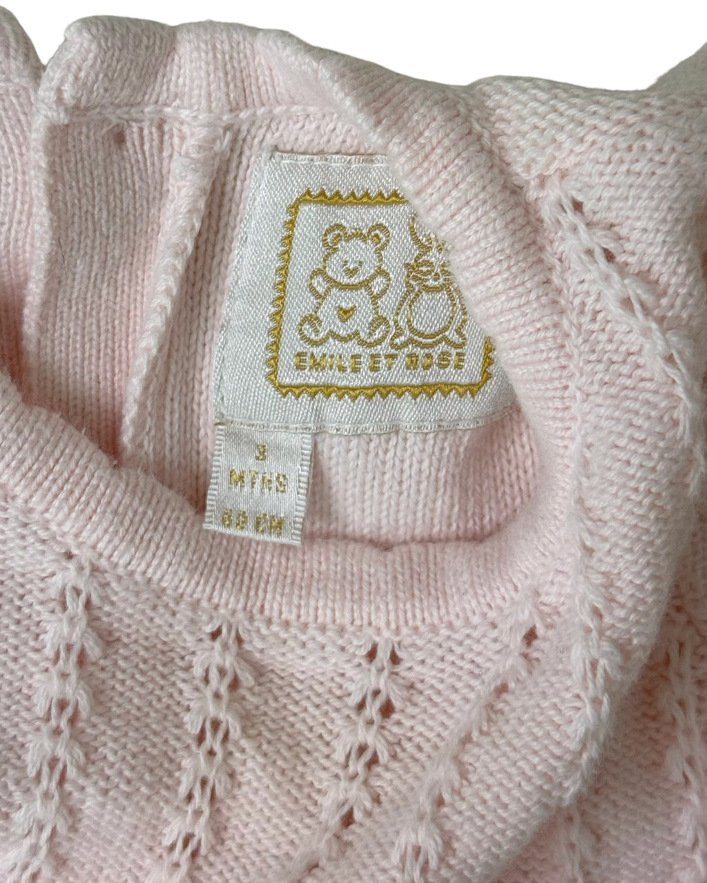 Emile et Rose knitted baby dress