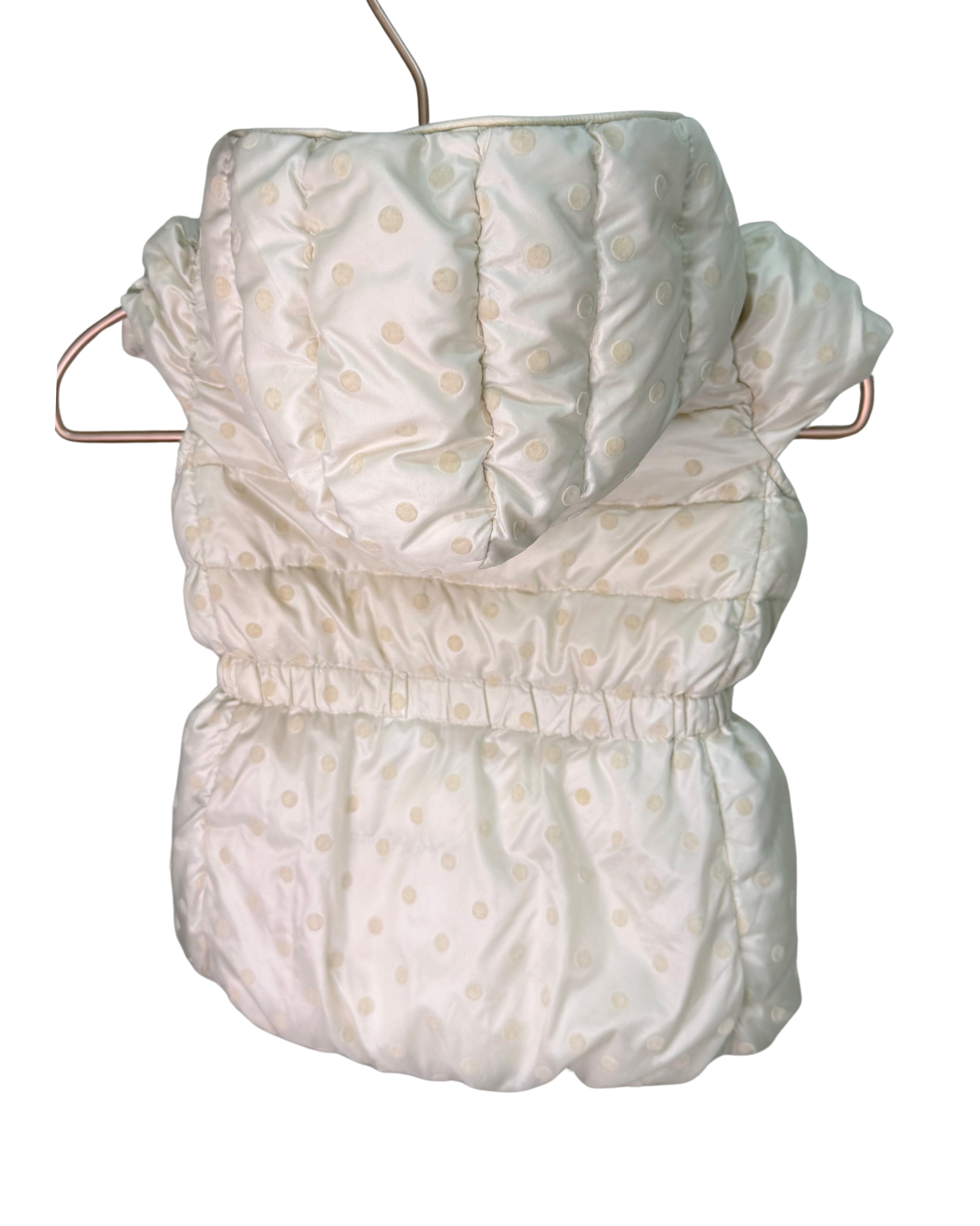 MONCLER “St.Valerie” Polka Dot Padded Sleeveless Jacket