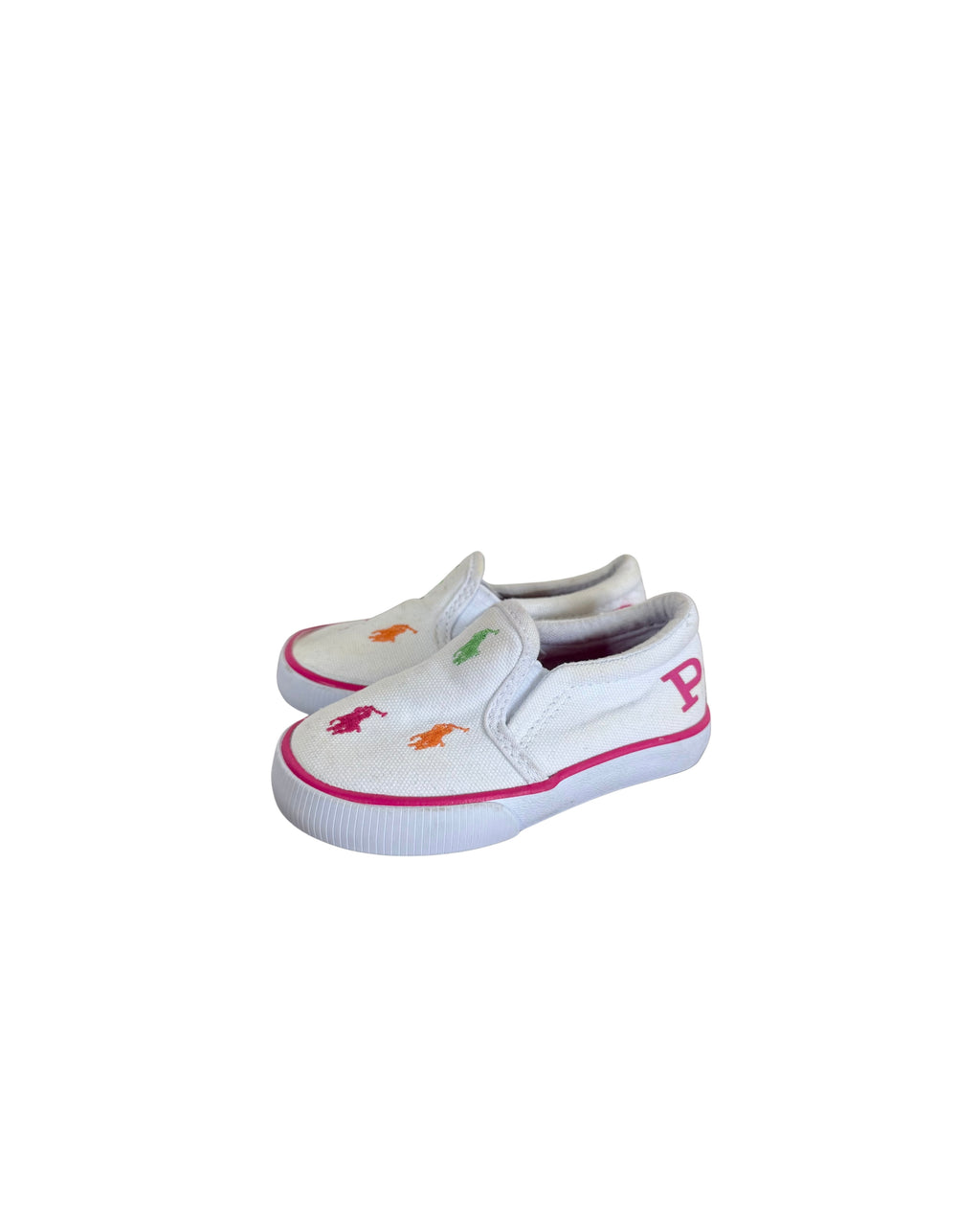 RALPH LAUREN Bal Harbour Multi Pony Slip-On Shoes 21EU