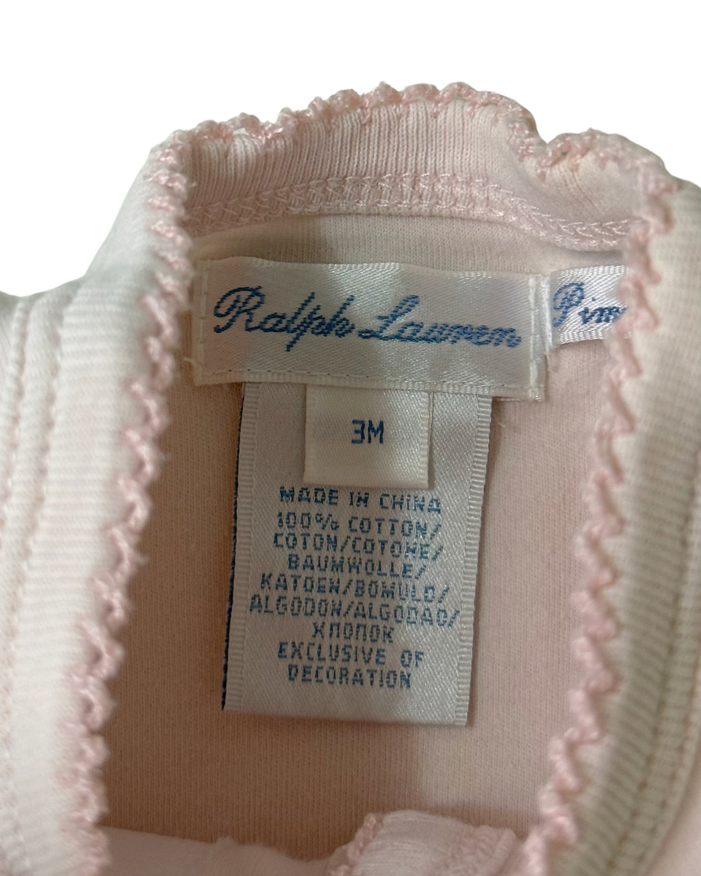 Ralph Lauren Floral Embroidery Onesie