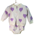 Knitted Cardigan & Romper Set