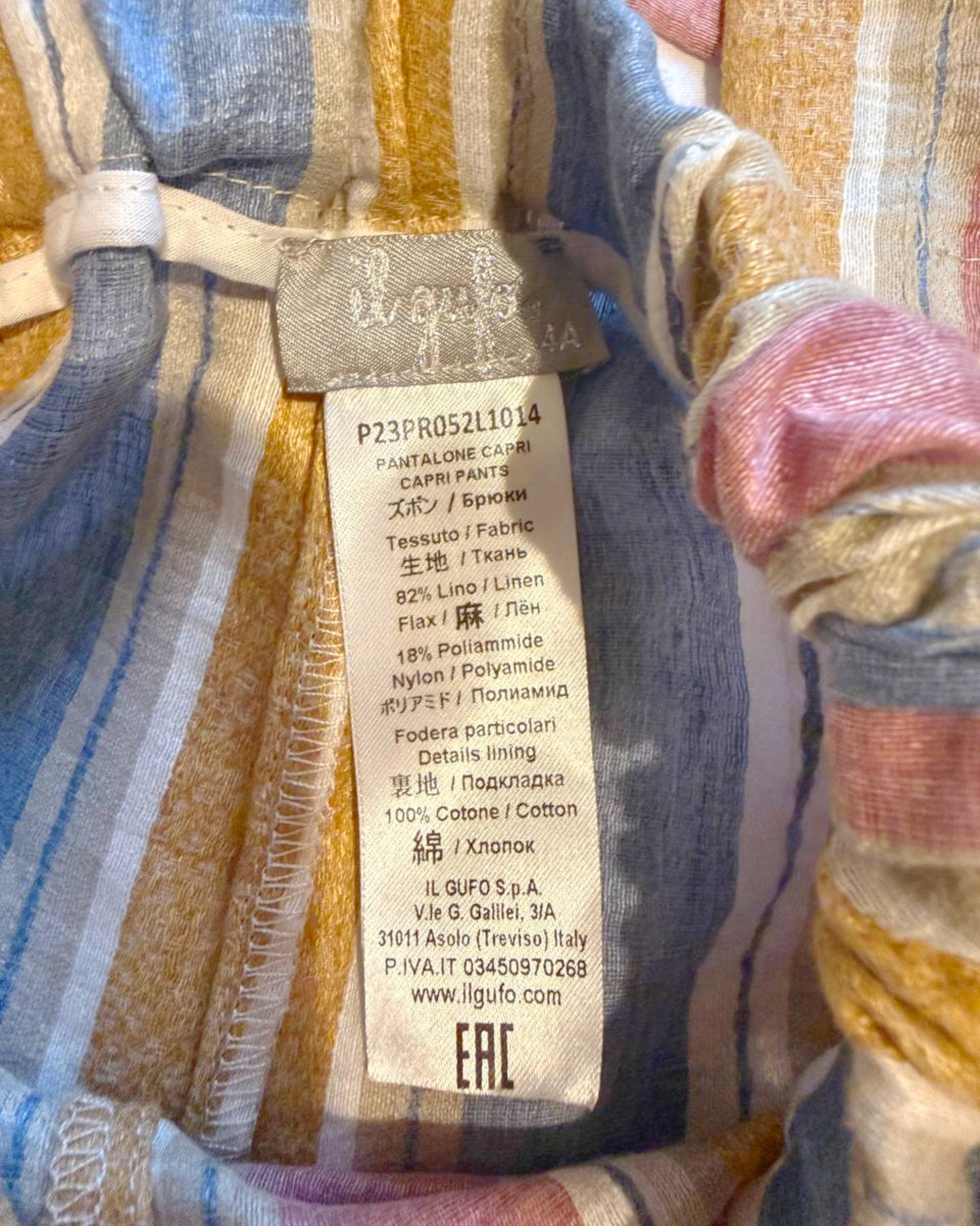 IL GUFO Striped Linen Set 4A
