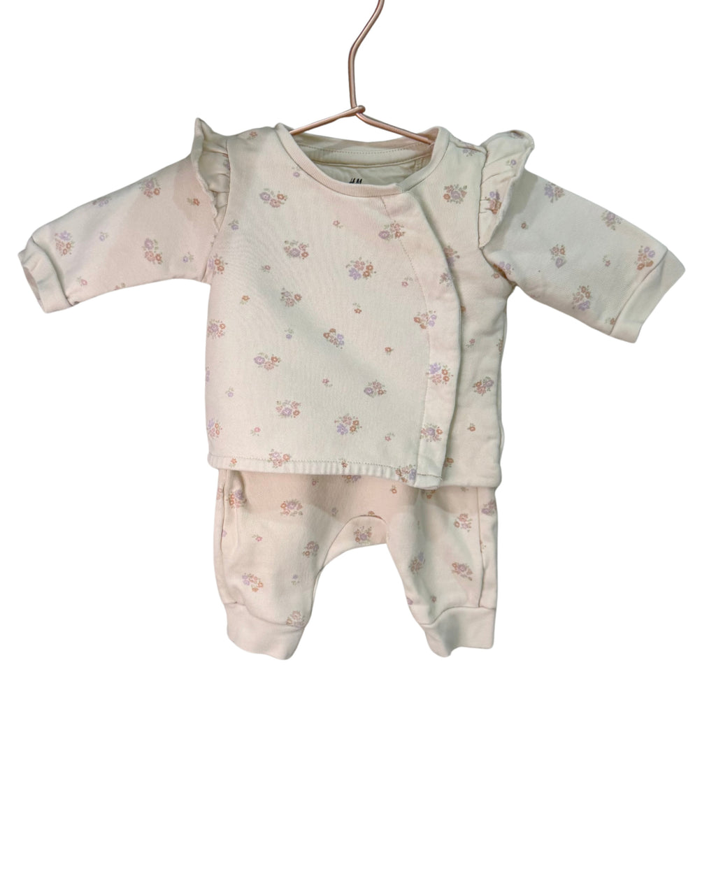 H&M newborn Floral Print Set