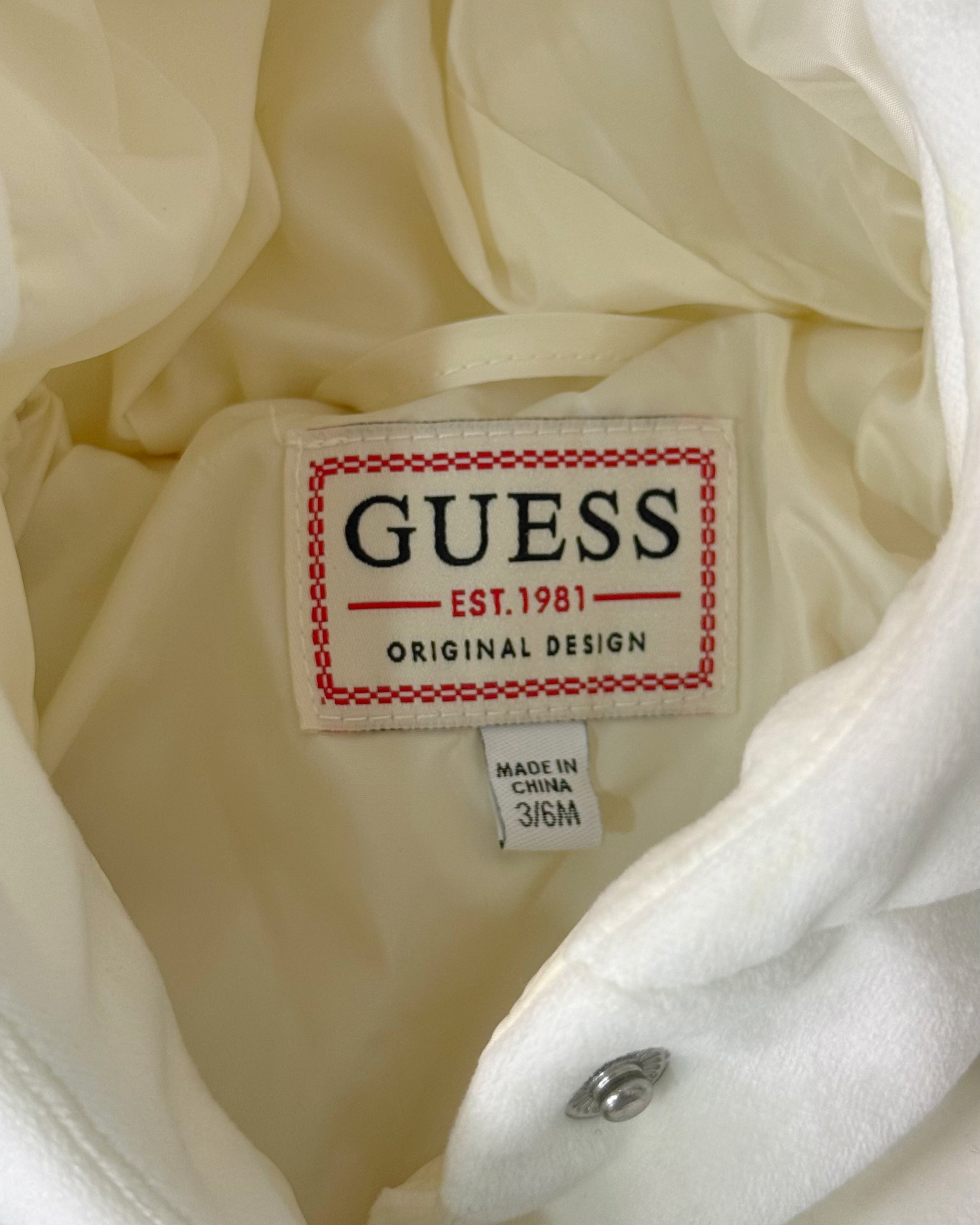 GUESS Velour Puffer Coat